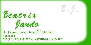 beatrix jando business card